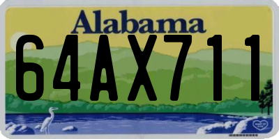 AL license plate 64AX711