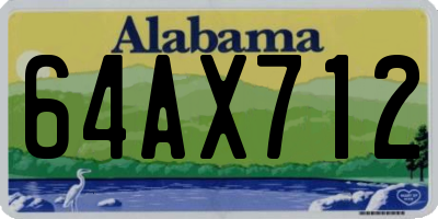AL license plate 64AX712