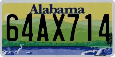 AL license plate 64AX714
