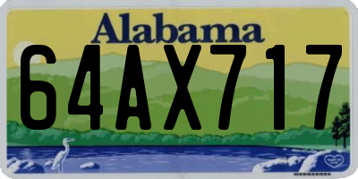 AL license plate 64AX717