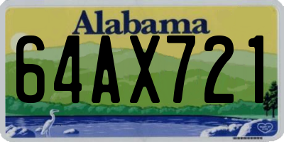 AL license plate 64AX721