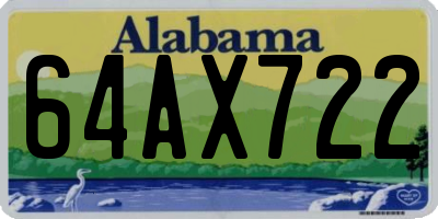 AL license plate 64AX722