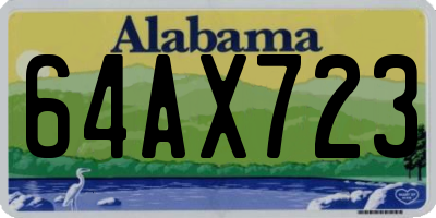 AL license plate 64AX723