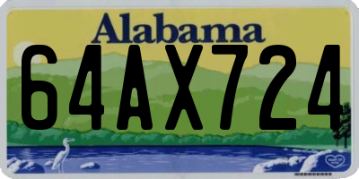 AL license plate 64AX724
