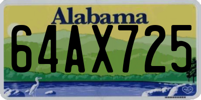 AL license plate 64AX725