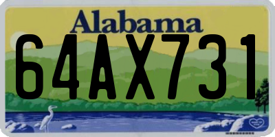 AL license plate 64AX731