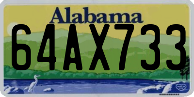 AL license plate 64AX733