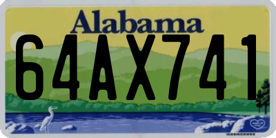 AL license plate 64AX741