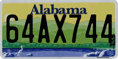 AL license plate 64AX744