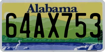 AL license plate 64AX753