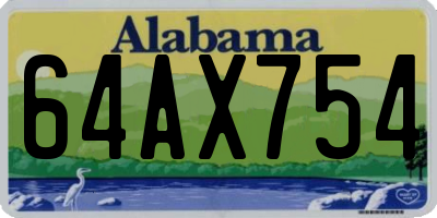 AL license plate 64AX754