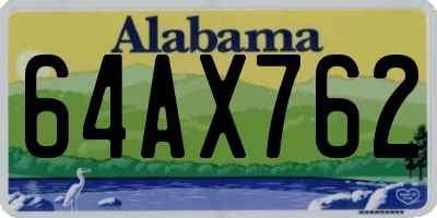 AL license plate 64AX762
