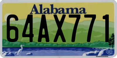 AL license plate 64AX771