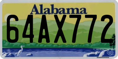 AL license plate 64AX772
