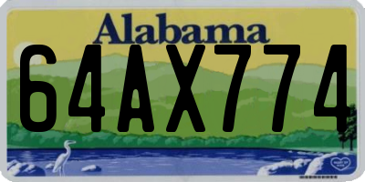 AL license plate 64AX774