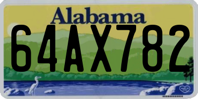 AL license plate 64AX782