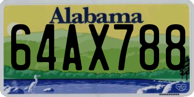 AL license plate 64AX788