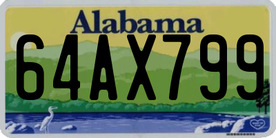 AL license plate 64AX799