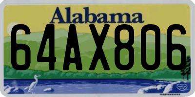 AL license plate 64AX806