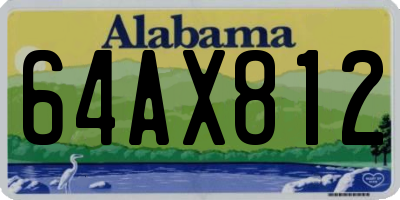 AL license plate 64AX812