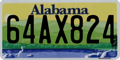 AL license plate 64AX824