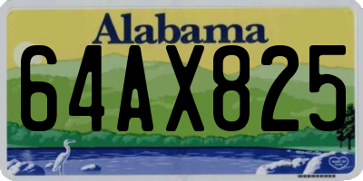 AL license plate 64AX825
