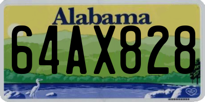 AL license plate 64AX828
