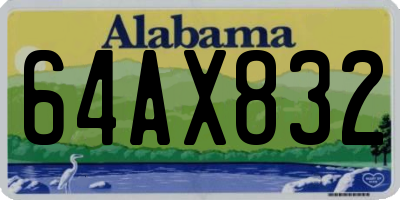 AL license plate 64AX832