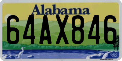 AL license plate 64AX846