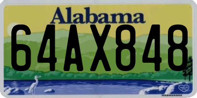 AL license plate 64AX848