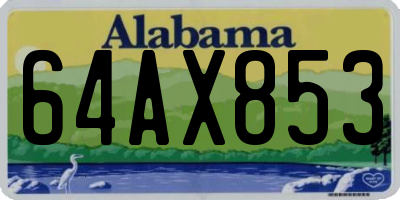 AL license plate 64AX853