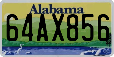 AL license plate 64AX856