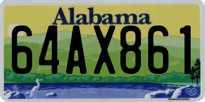 AL license plate 64AX861