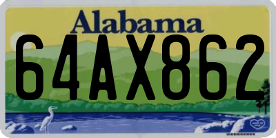 AL license plate 64AX862