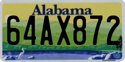 AL license plate 64AX872