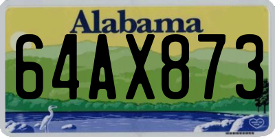 AL license plate 64AX873