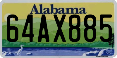 AL license plate 64AX885