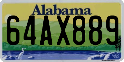 AL license plate 64AX889