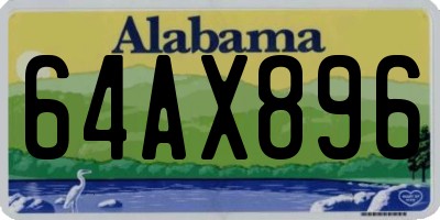 AL license plate 64AX896
