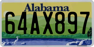 AL license plate 64AX897