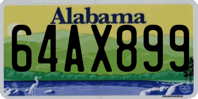 AL license plate 64AX899