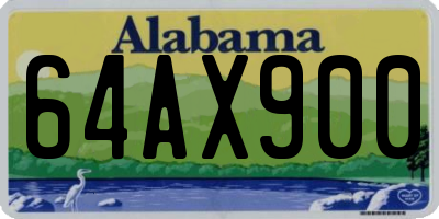 AL license plate 64AX900