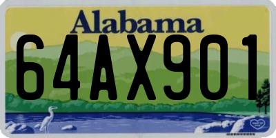 AL license plate 64AX901
