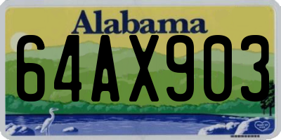 AL license plate 64AX903