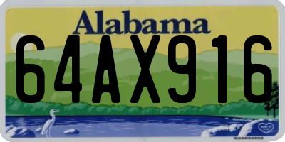 AL license plate 64AX916