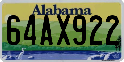 AL license plate 64AX922