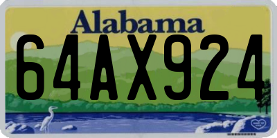 AL license plate 64AX924