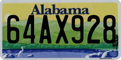 AL license plate 64AX928