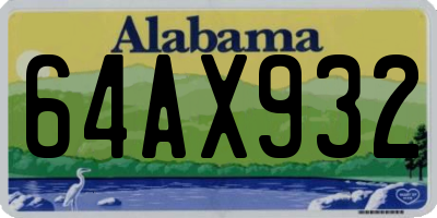AL license plate 64AX932