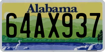 AL license plate 64AX937